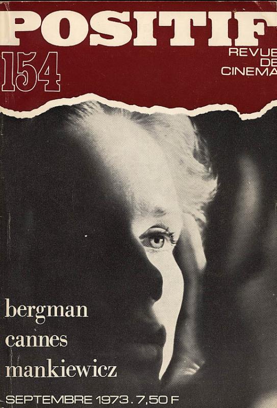 POSITIF magazine side cover Issue 154  1973