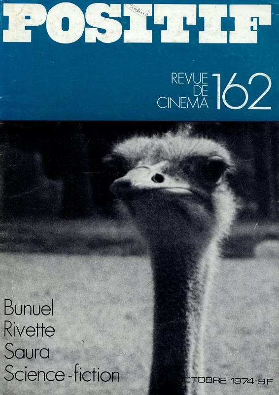 POSITIF magazine side cover Issue 162  1974