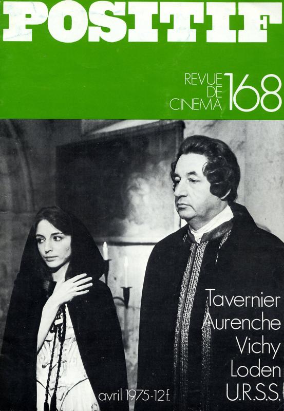 POSITIF magazine side cover Issue 168 April 1975