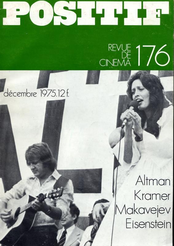 POSITIF magazine side cover Issue 176 December 1975