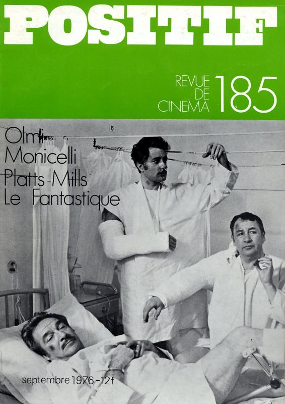 POSITIF magazine side cover Issue 185 September 1976