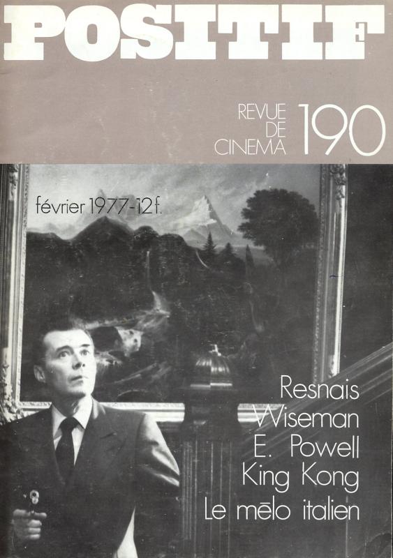 POSITIF magazine side cover Issue 190 February 1977