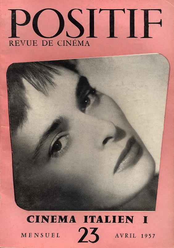 POSITIF magazine side cover Issue 23  1957