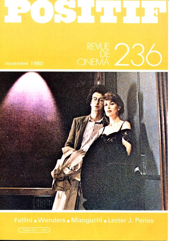 POSITIF magazine side cover Issue 236 November 1980