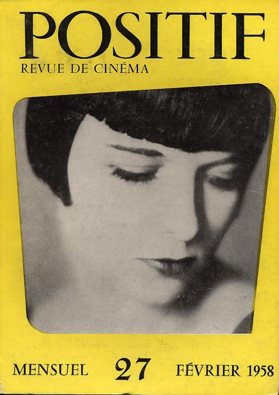 POSITIF magazine side cover Issue 27  1958