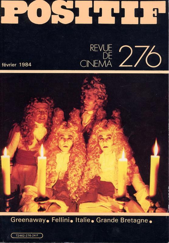 POSITIF magazine side cover Issue 276 February 1984