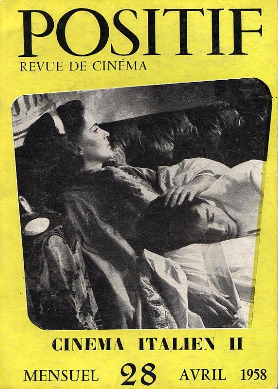 POSITIF magazine side cover Issue 28  1958