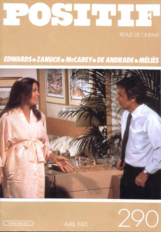 POSITIF magazine side cover Issue 290 April 1985
