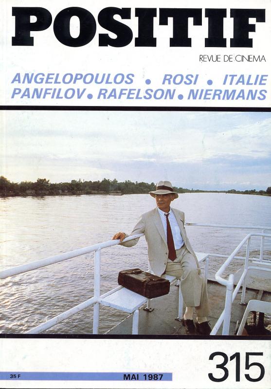 POSITIF magazine side cover Issue 315 May 1987