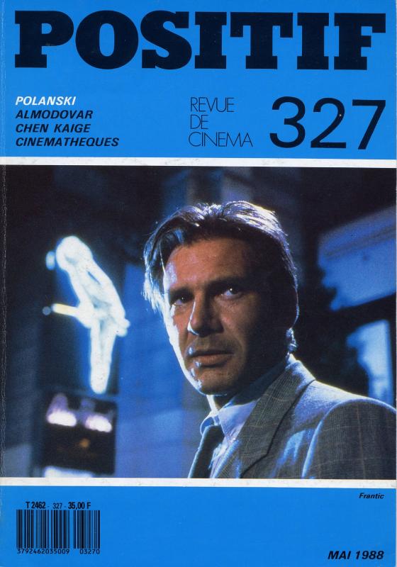 POSITIF magazine side cover Issue 327 May 1988