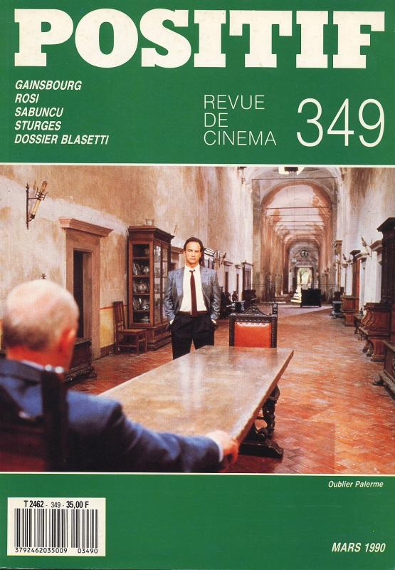 POSITIF magazine side cover Issue 349 March 1990