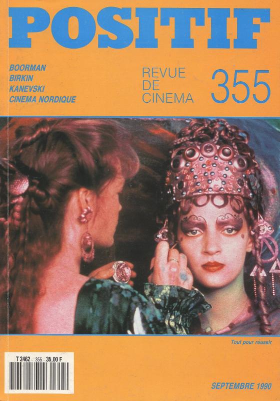 POSITIF magazine side cover Issue 355 September 1990