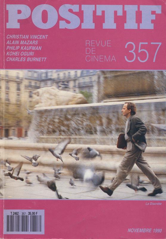 POSITIF magazine side cover Issue 357 November 1990