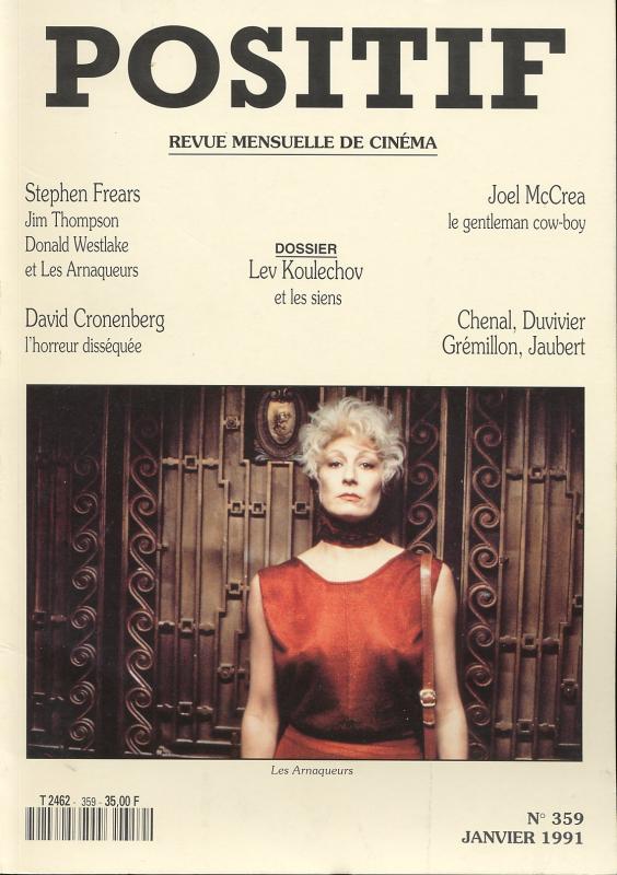 POSITIF magazine side cover Issue 359 January 1991