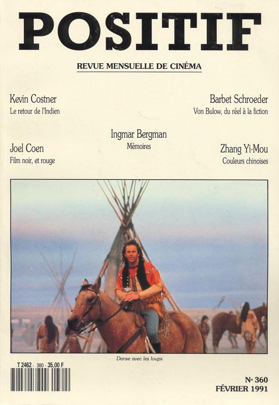 POSITIF magazine side cover Issue 360 February 1991