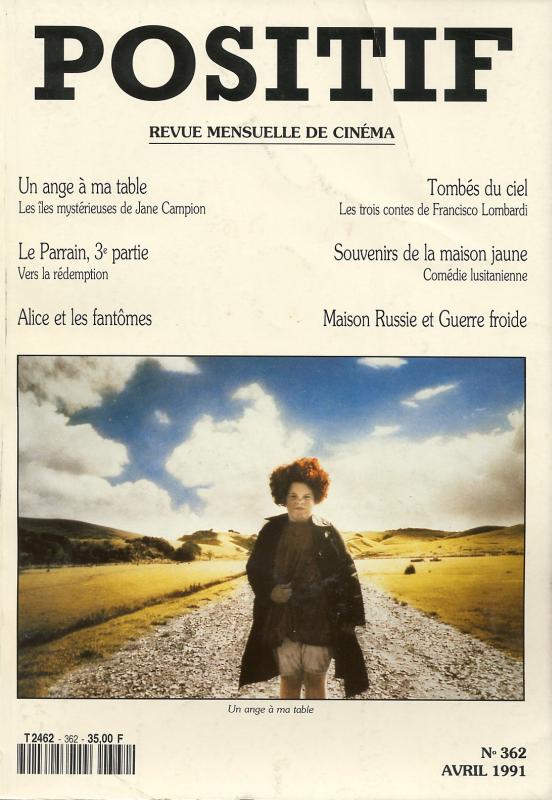 POSITIF magazine side cover Issue 362 April 1991