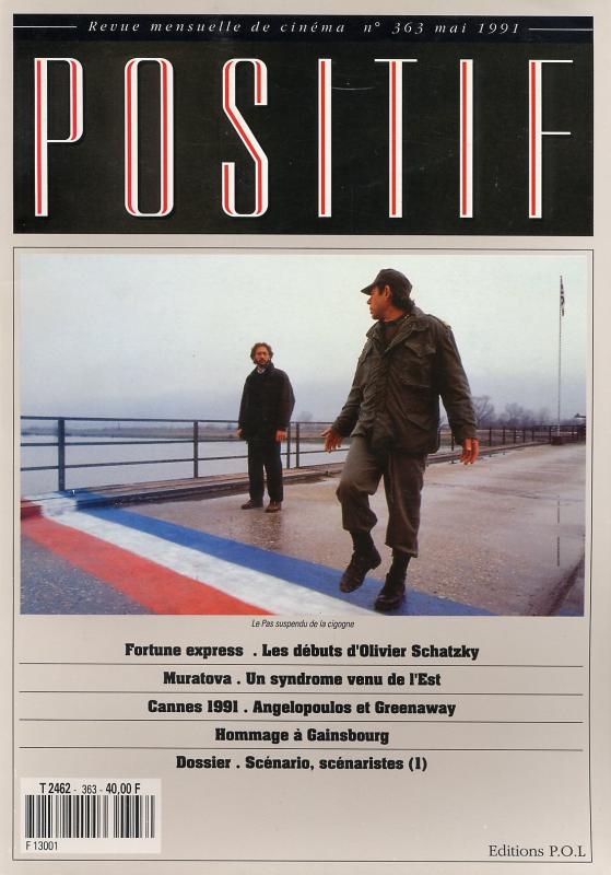 POSITIF magazine side cover Issue 363 May 1991