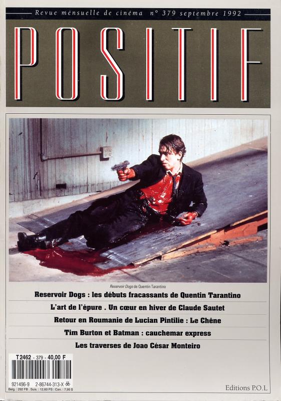 POSITIF magazine side cover Issue 379 September 1992