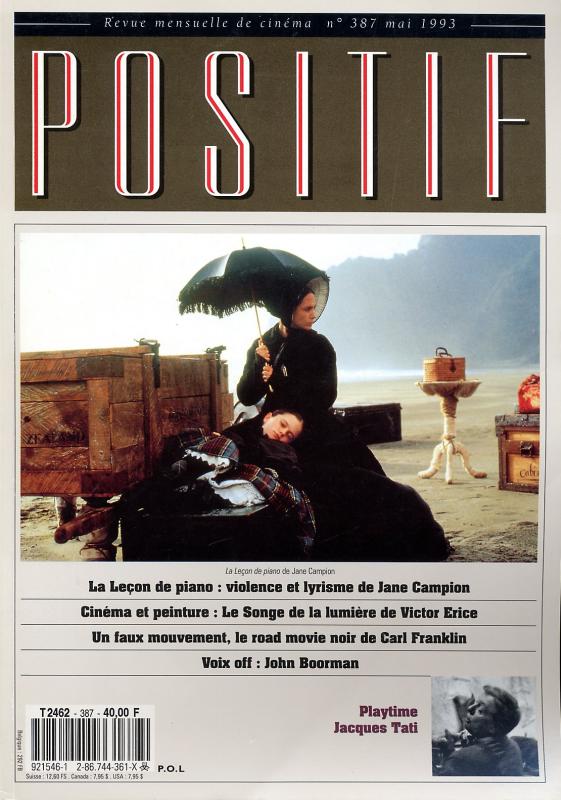 POSITIF magazine side cover Issue 387 May 1993