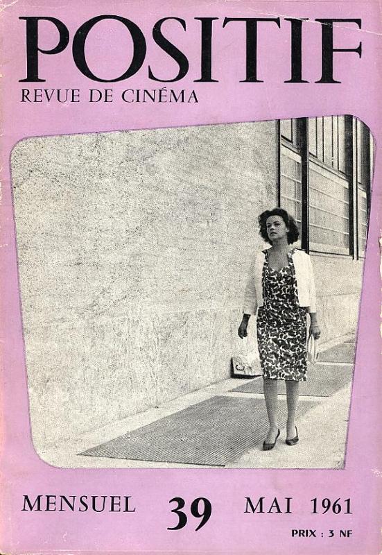 POSITIF magazine side cover Issue 39  1961