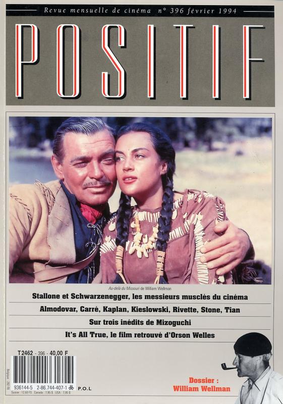 POSITIF magazine side cover Issue 396 February 1994