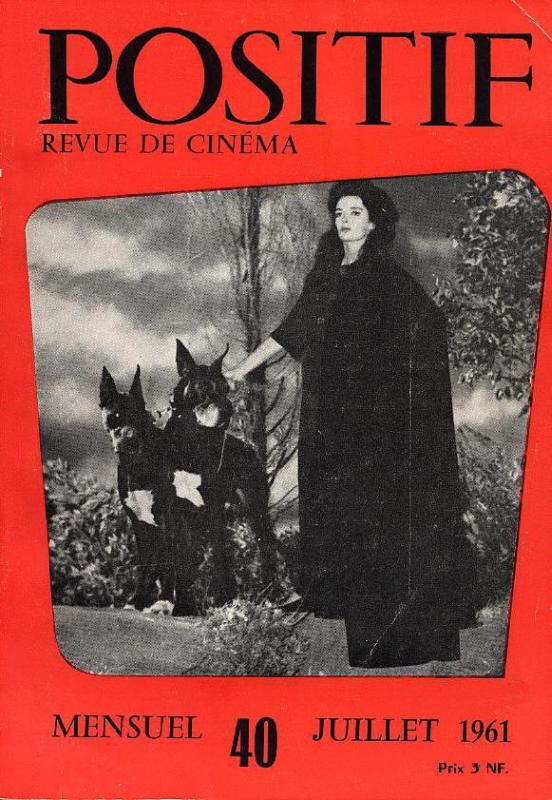POSITIF magazine side cover Issue 40  1961