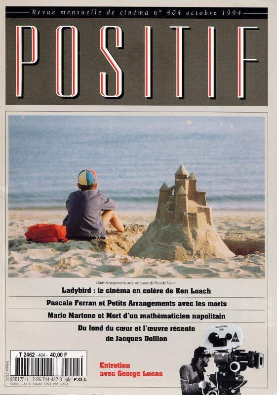 POSITIF magazine side cover Issue 404 October 1994