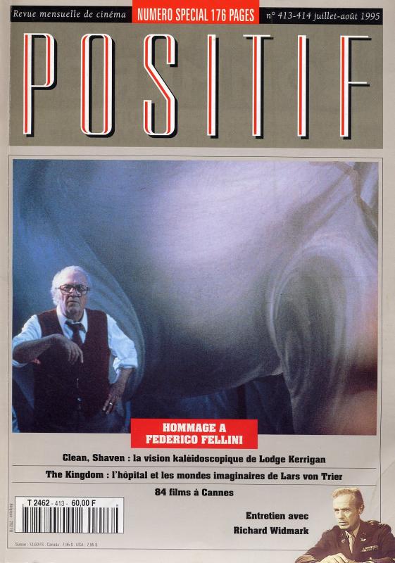 POSITIF magazine side cover Issue 413/414 July/August 1995