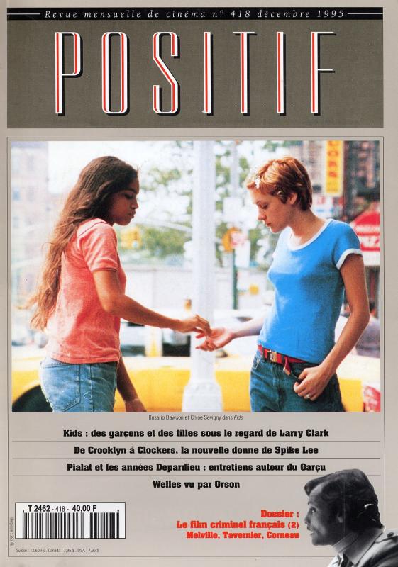 POSITIF magazine side cover Issue 418 December 1995