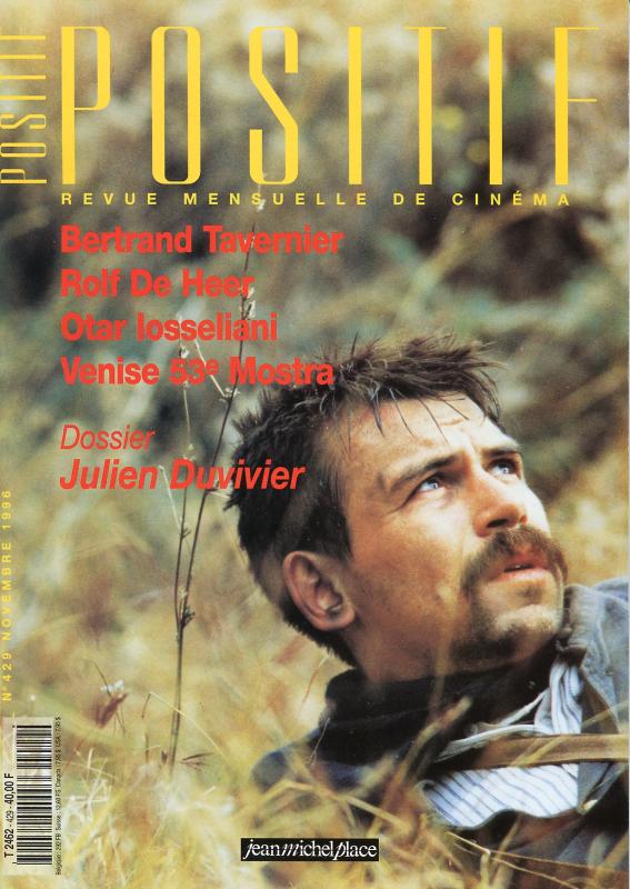 POSITIF magazine side cover Issue 429 November 1996