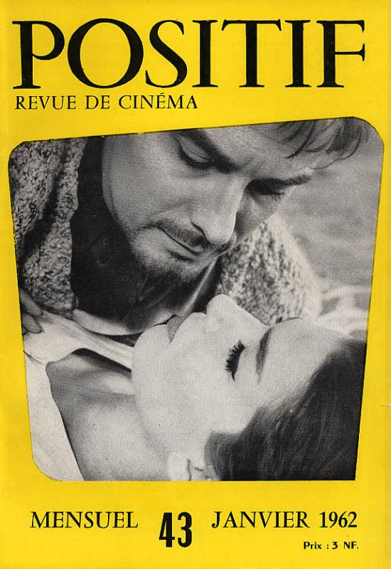POSITIF magazine side cover Issue 43  1962