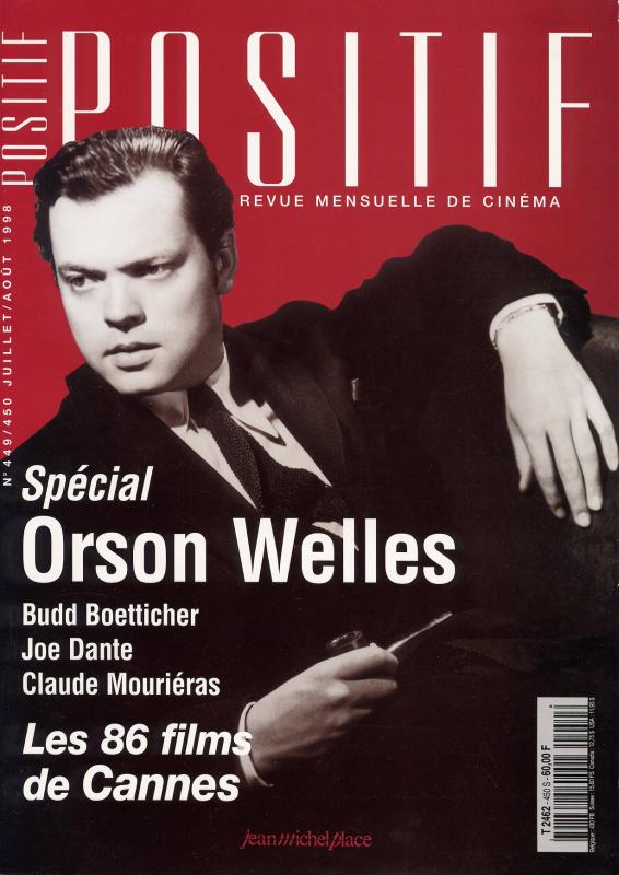 POSITIF magazine side cover Issue 449/450 July/August 1998