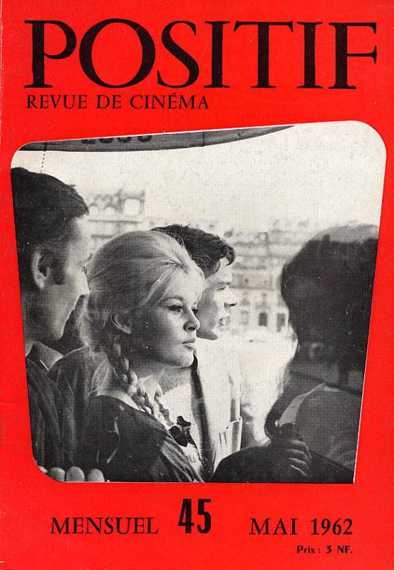 POSITIF magazine side cover Issue 45  1962