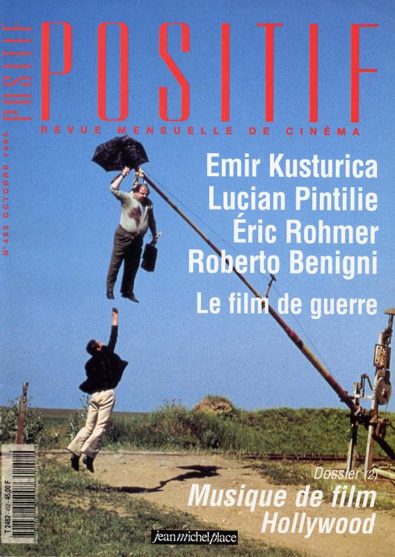 POSITIF magazine side cover Issue 452 October 1998