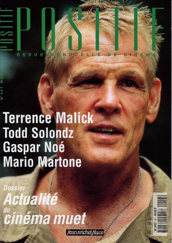 POSITIF magazine side cover Issue 457 March 1999