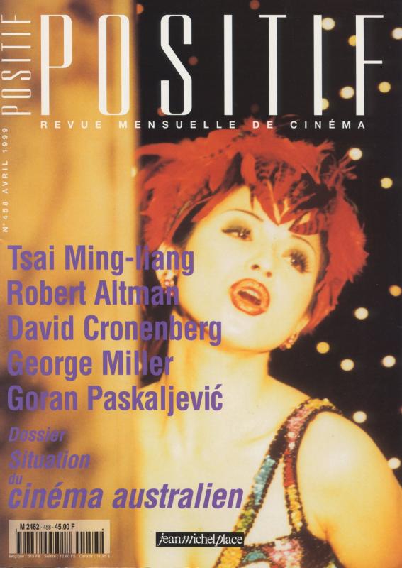 POSITIF magazine side cover Issue 458 April 1999
