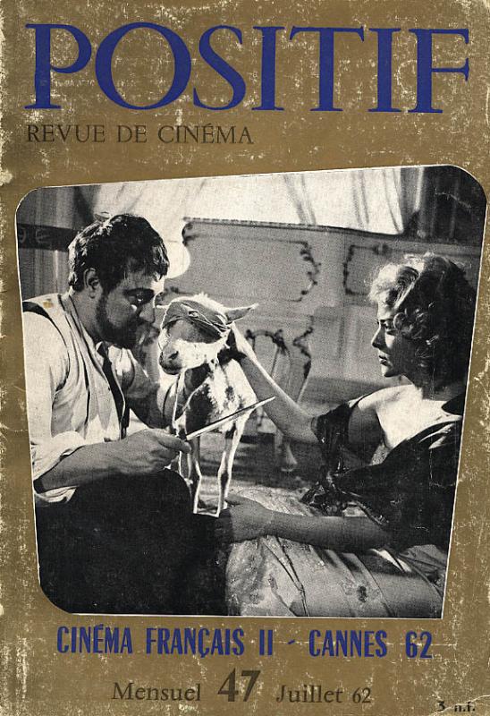 POSITIF magazine side cover Issue 47  1962