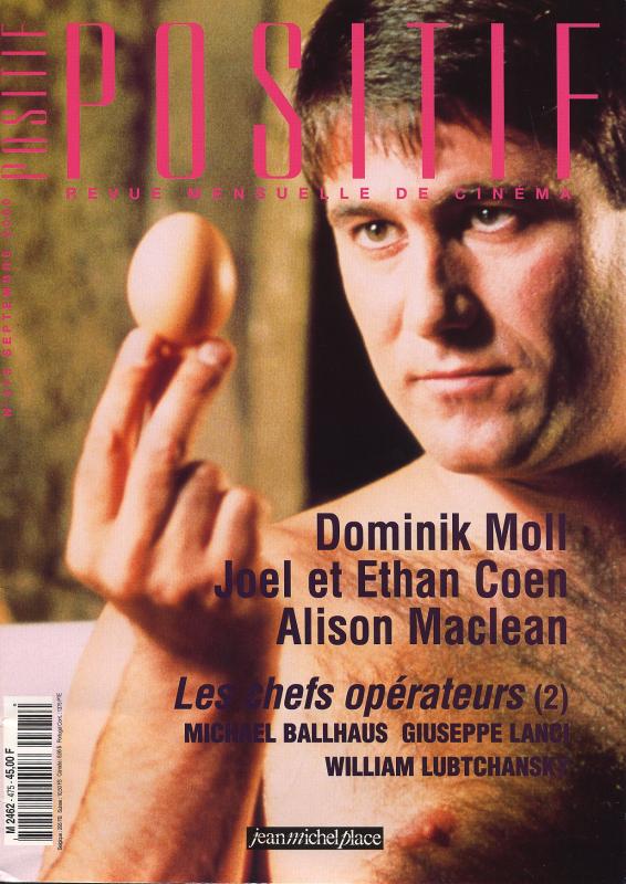 POSITIF magazine side cover Issue 475 September 2000