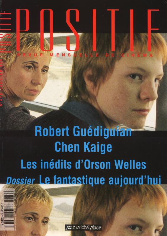 POSITIF magazine side cover Issue 479 January 2001