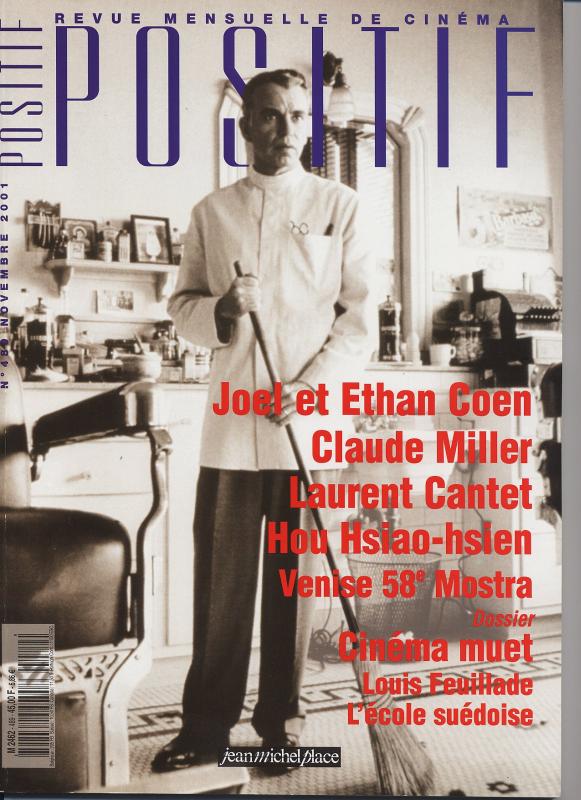 POSITIF magazine side cover Issue 489 November 2001