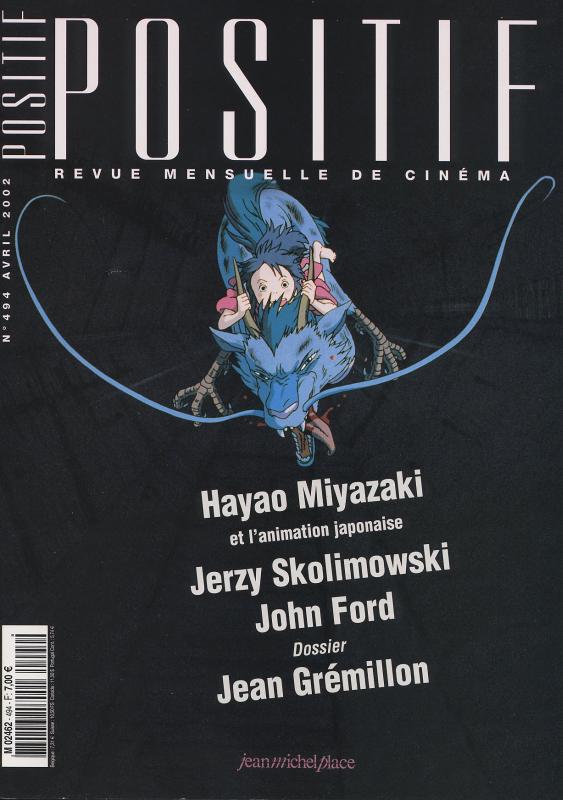 POSITIF magazine side cover Issue 494 April 2002