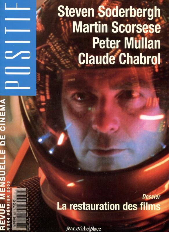 POSITIF magazine side cover Issue 504 February 2003