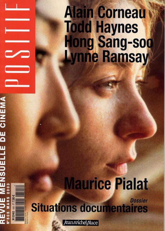 POSITIF magazine side cover Issue 505 March 2003