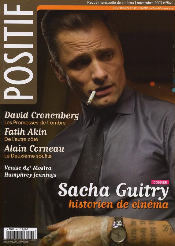POSITIF magazine side cover Issue 561 November 2007