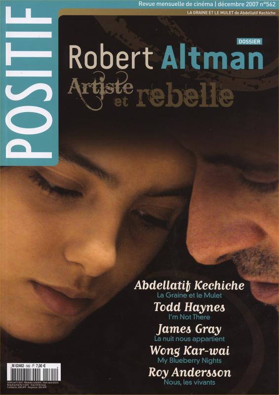 POSITIF magazine side cover Issue 562 December 2007