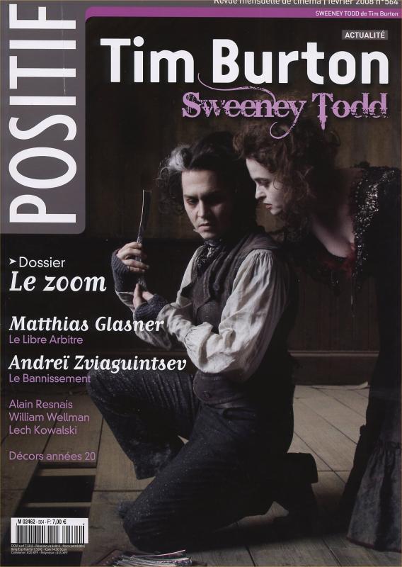 POSITIF magazine side cover Issue 564 February 2008