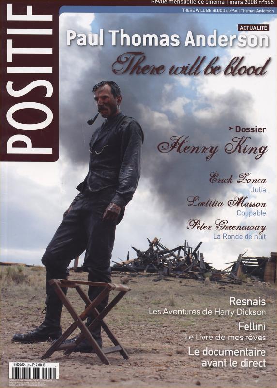 POSITIF magazine side cover Issue 565 March 2008