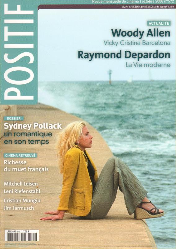 POSITIF magazine side cover Issue 572 October 2008