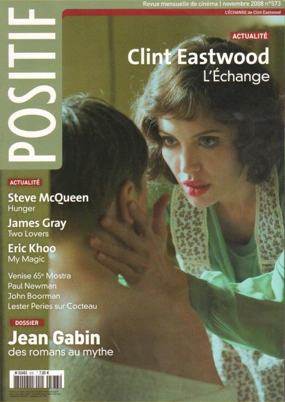POSITIF magazine side cover Issue 573 November 2008