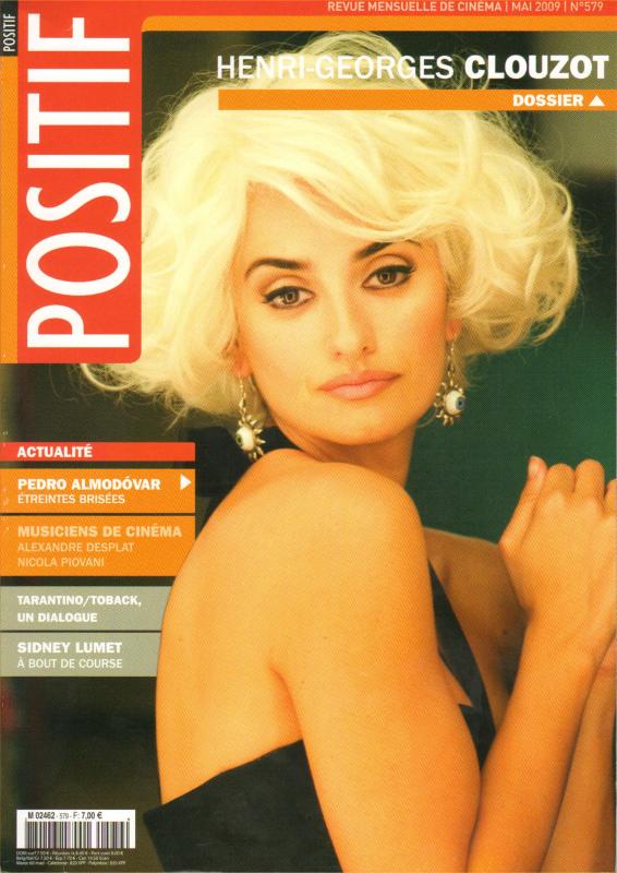 POSITIF magazine side cover Issue 579 May 2009